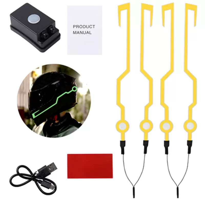 Ip67防水等级头盔发光条 摩托车头盔发光条 led头盔灯条厂家批发