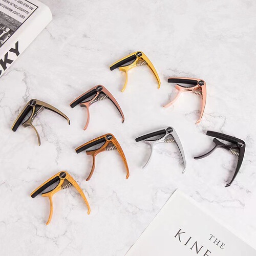 Folk zinc alloy guitar capo Folk electric guitar dual-purpose capo dual-purpose guitar accessories