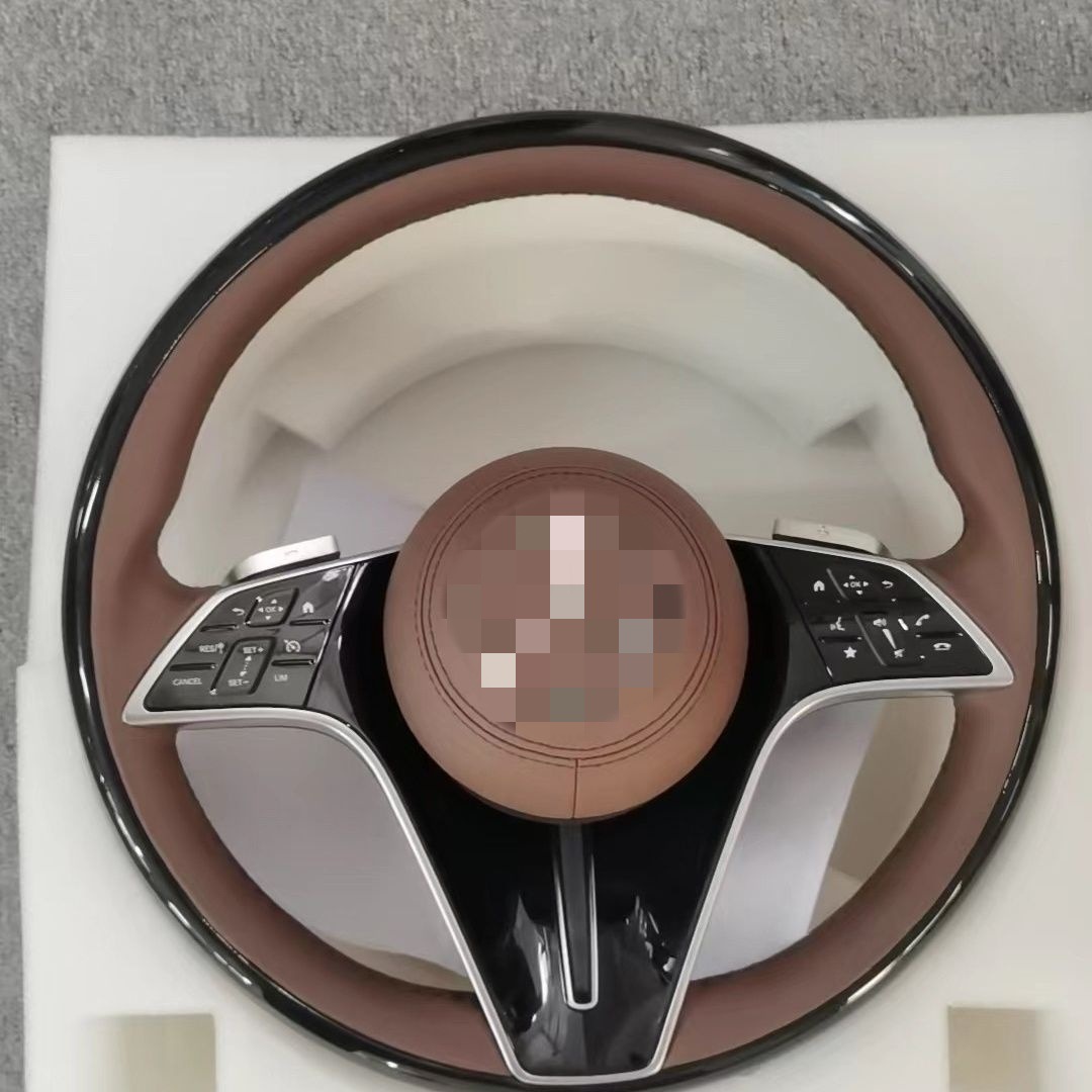 Suitable for All Mercedes-Benz A, B, C, E, G, R, S, V Class Models, Genuine Leather and Wood Style Universal Old-To-New Butterfly Steering Wheel Assembly