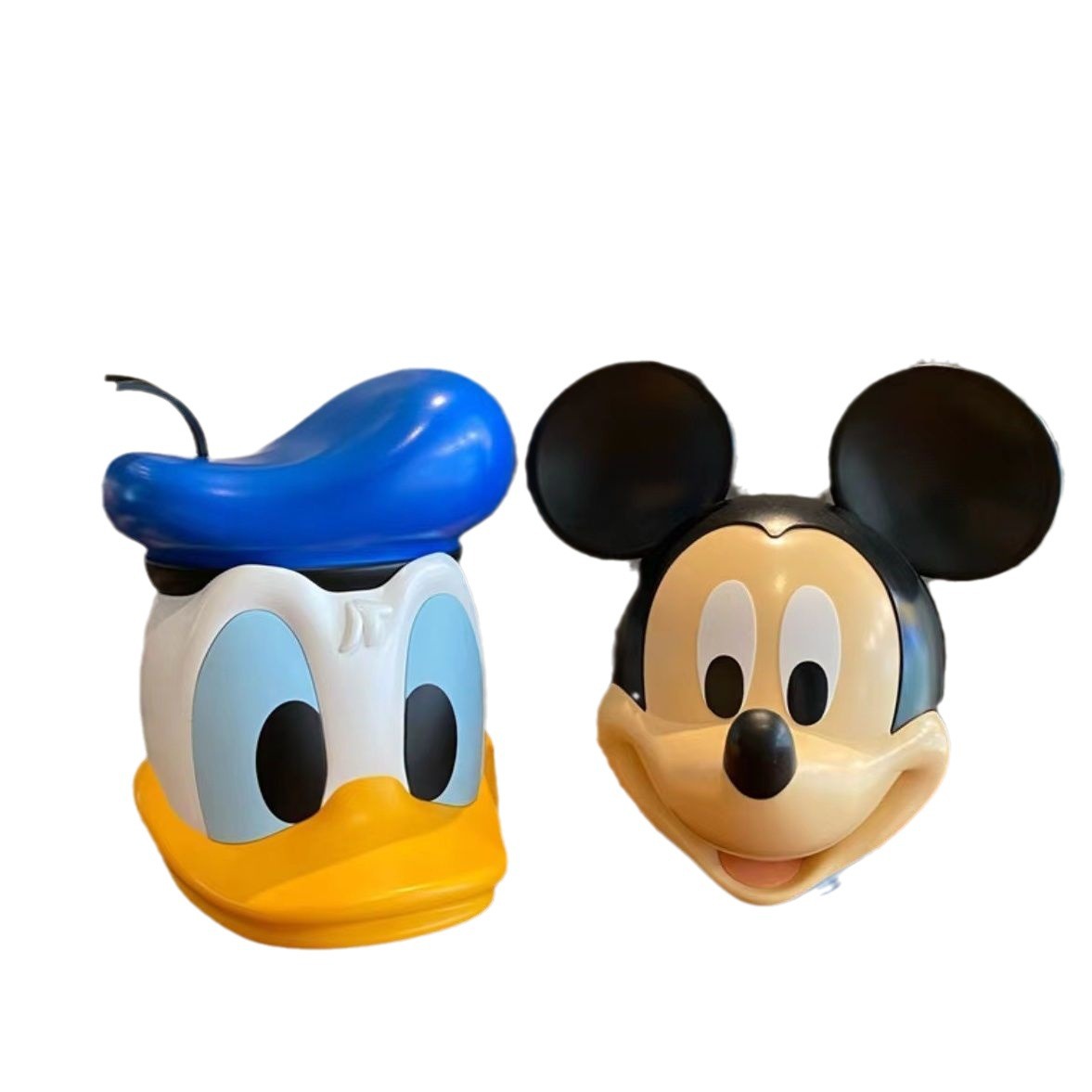 Creative Mickey Head Hucha Adorno de decoración de sala de estar de dibujos animados lindo Pato Donald Can de almacenamiento Regalo de inauguración de la casa