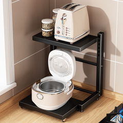 キッチン炊飯器収納ラック層状カウンタートップエアフライヤー収納ラック小型家電多機能ポットラック