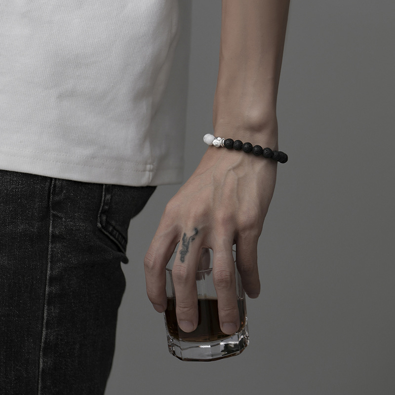 Title 6, Nova Minimalistička Muška Narukvica Od Vulkansk...