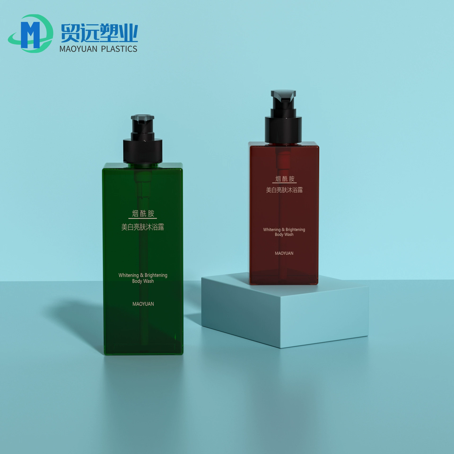 Фабрика Спот 300/500ml Нажмите на квадрат бутылка эмульсии бутылка шампунь смягчающее средство для тела бутылка молока