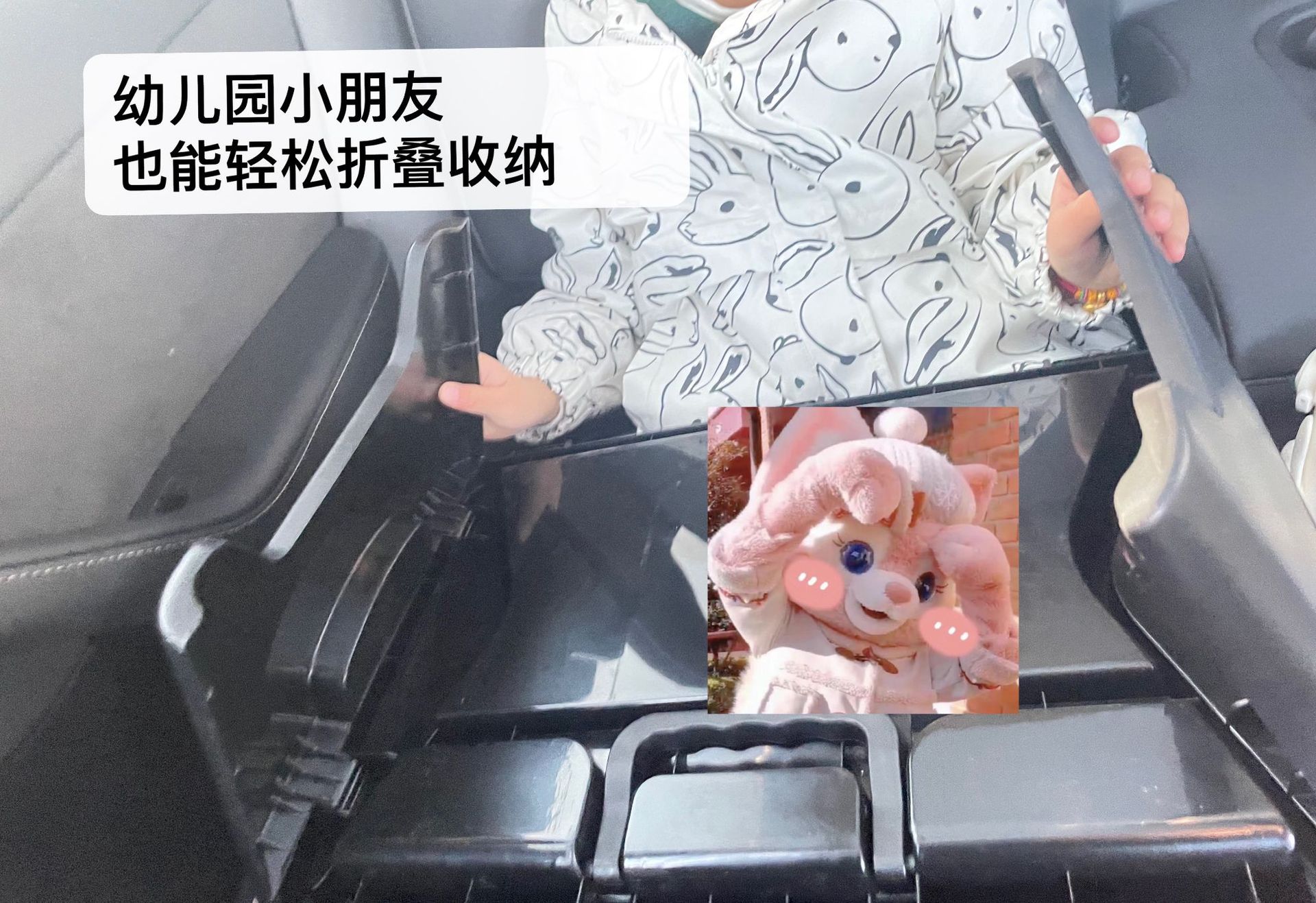 Anti-spill Car Small Table, Portable Car Foldableing Dining Table, Easy to Store Co-pilot, Front and Rear Dining Workbench