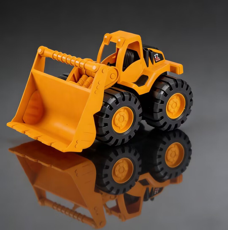 Inertial-Powered Construction Vehicle Toy for Children, Thickened and Crash-Resistant, Beach Excavator, Soil-Carrying Vehicle, Transport Children's Toy Car