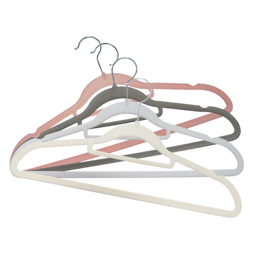 Флокированные вешалки без следов на плечах