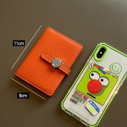 Card holder for women, small, exquisite, high-end, thin, new style, 2024, niche design, large capacity, multiple card slots, genuine leather for cards