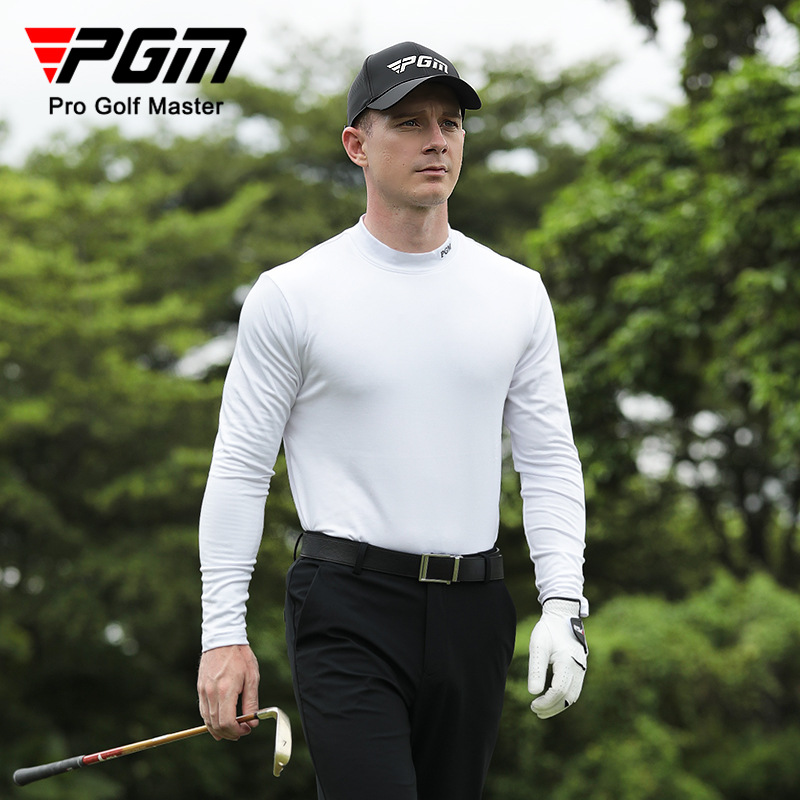 Áo giữ nhiệt golf nam dài tay cổ lọ lót nhung mùa thu đông — Màu xám YF388, YF388 màu đen, YF388 màu trắng