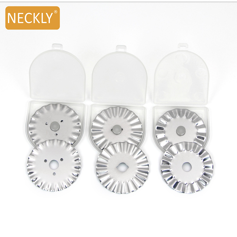 厂家直销旋转切割圆刀片 拼布轮刀切纸刀切布刀 锋利波浪圆刀刀片