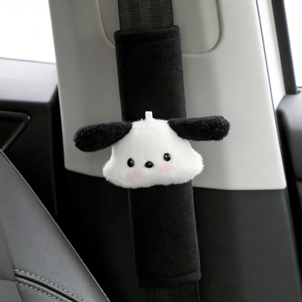 Cartoon muñeca de peluche coche caja de toallas de papel coche tipo colgante lindo perro Pacha bolsa de almacenamiento de decoración interior del automóvil viento fragante