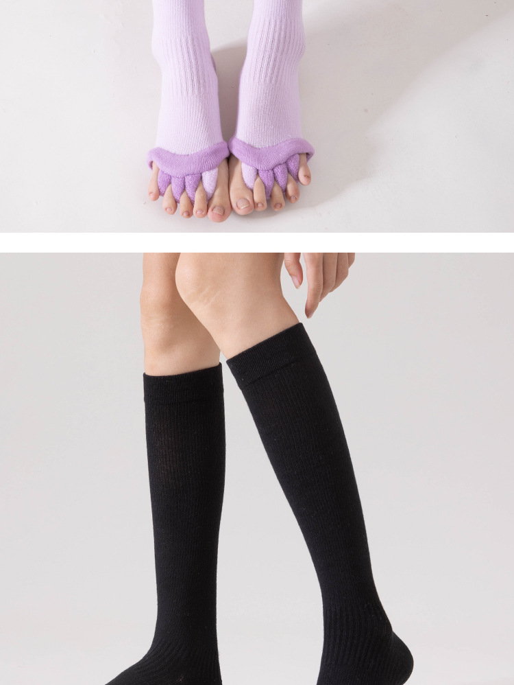 Femmes Style Simple Bloc De Couleur Coton Crew Socks Une Paire display picture 3