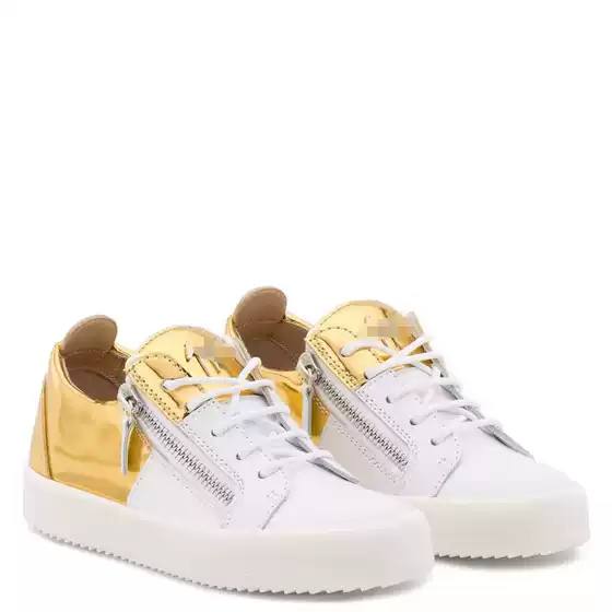 European and American 2025 Spring and Autumn New Gz Low-Top Casual Versatile Men's Shoes Non-Slip Comfortable Versatile Zigzag Color-Blocked Double Zipper