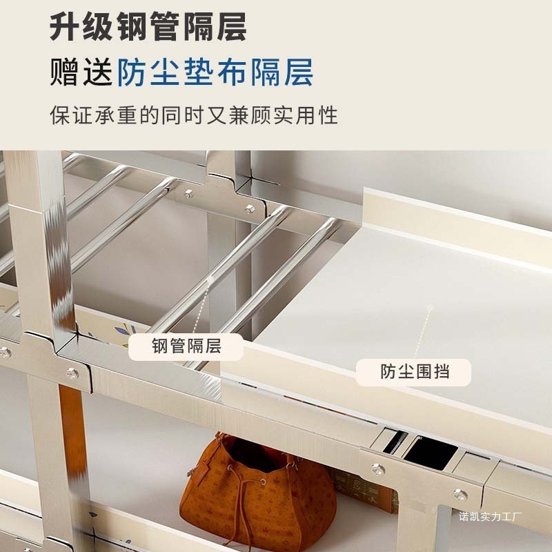 【在庫多数】一体型設置不要折りたたみシンプルワードローブ厚くて強化された全鋼フレーム寝室用家庭用|undefined