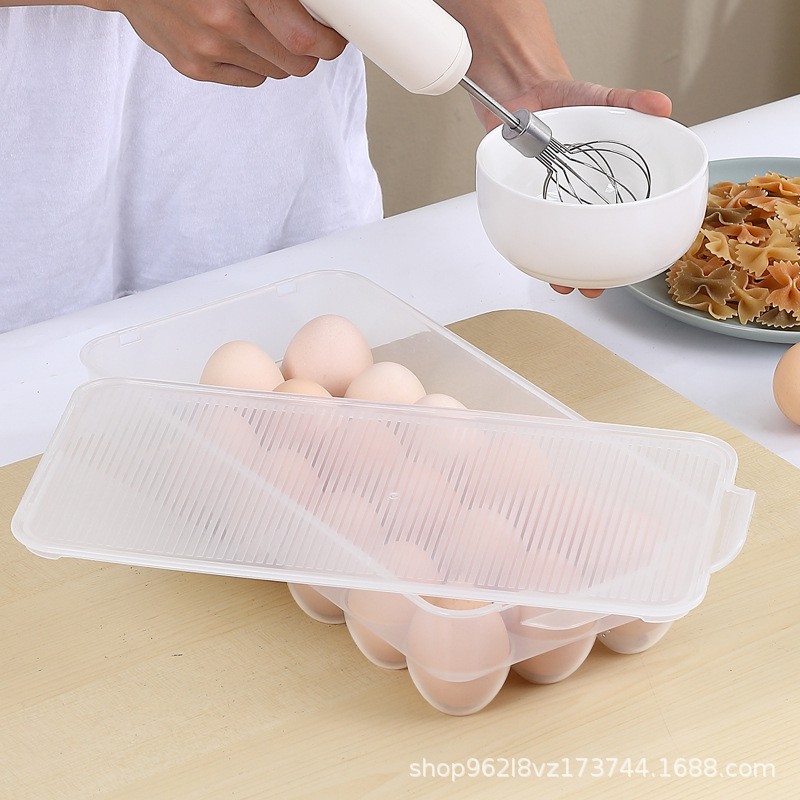 透明冰箱收纳盒食品级pp加厚鸡蛋专用独立带把手储物盒厨房神器
