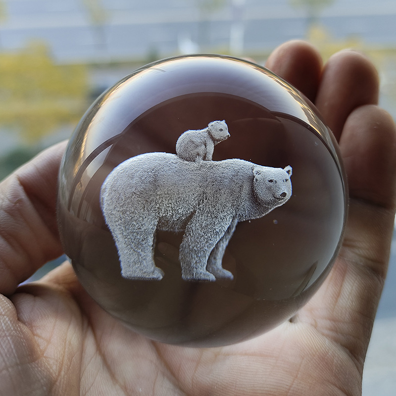 Bola de cristal oso polar