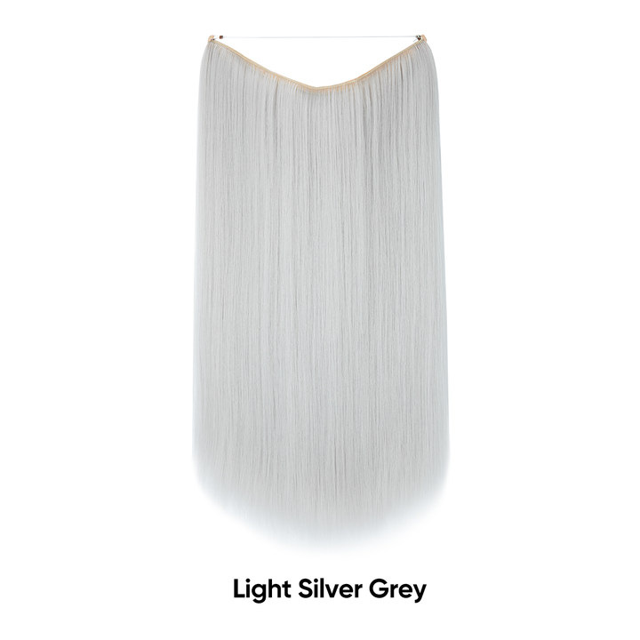 Extensión de Cabello Invisible Largo de Fibra de Alta Temperatura, Ajustable y Sin Costuras