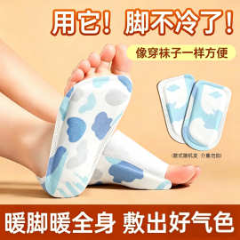 脚套暖足贴式发热鞋垫发热冬季脚底暖脚神器穿戴袜子暖热敷敷