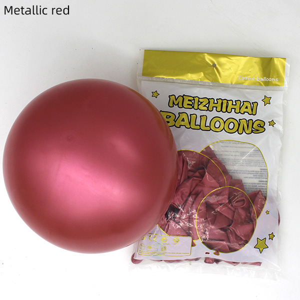 10 pulgadas 12 pulgadas globo de látex de metal para la fiesta de cumpleaños al por mayor boda boda decoración de globo