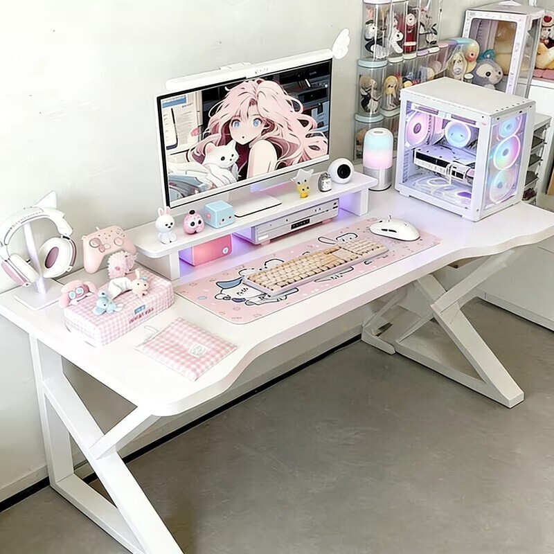 Computer desk for home use, bedroom gaming desk, student study writing desk, simple desktop office desk and chair, workbench Computer desk for home use, bedroom gaming desk, student study writing desk, simple desktop office desk and chair, workbench