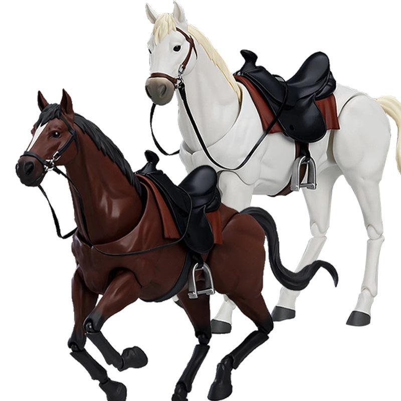 Domestic High-Quality Version of the Jointed Enhanced Horse 2.0 Version Body, White Horse, Brown Horse, Movable Action Figure Model Display Piece
