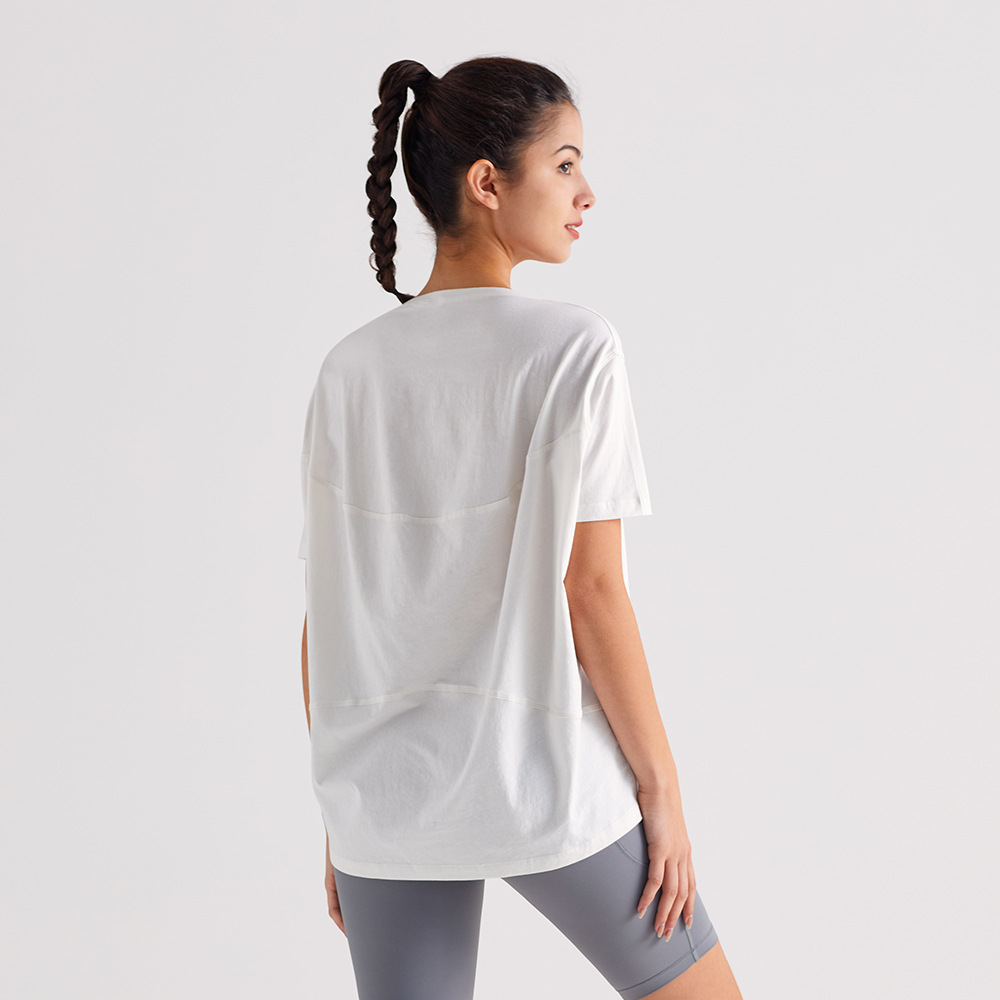 Camiseta deportiva de manga corta para mujer verano transpirable ropa de yoga de secado rápido blusa de entrenamiento chaqueta de tortuga delgada de todo fósforo
