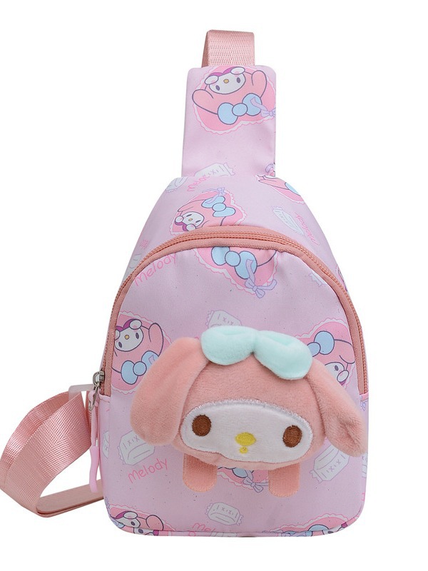 2024 nueva historieta linda de los niños bolsa de monedero bolsa de mensajero melodía bolsa de pecho casual niños y niñas bolsa