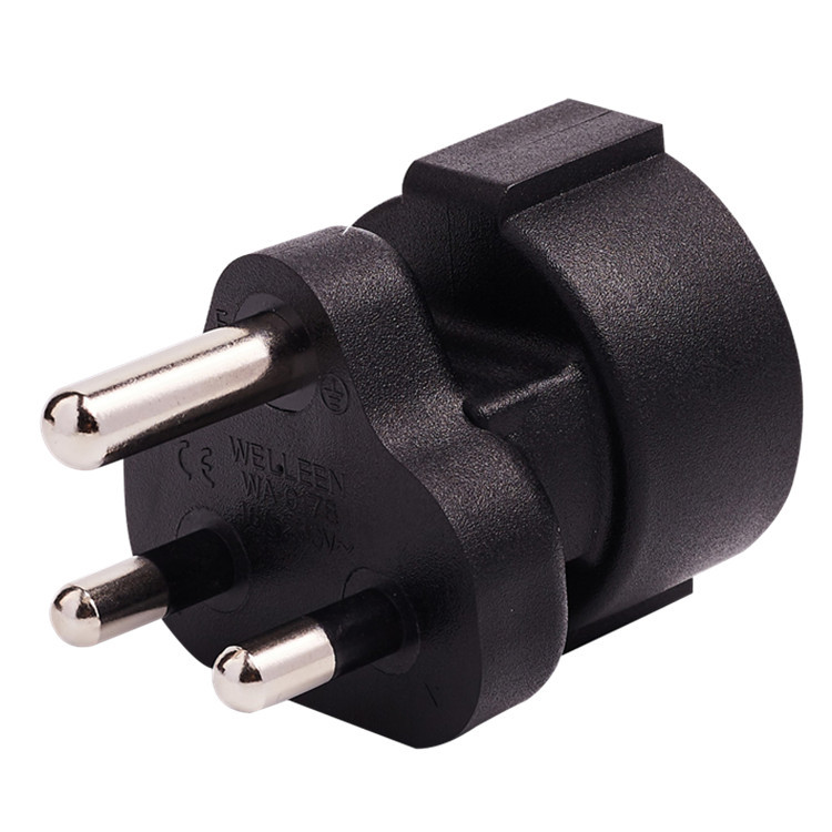 WA-0178大南非标转欧规/德标电源转换器 大功率转换插头 CEE7/7