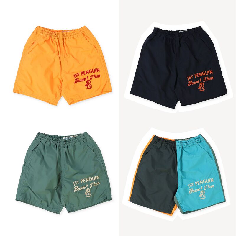 Japanese Style Trendy Brand DD Children's Wear Summer Men's and Women's Outdoor Waterproof Sports Shorts Embroidered Penguin New Style Children's Pants