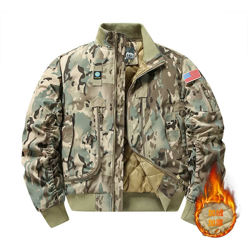 Retro capacious jacket, (Cross-border trading), American style, plus size, increased thickness