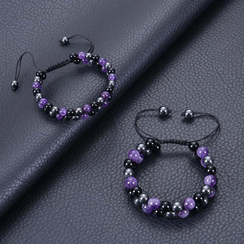 Holiday, Daily Occasion natural stone Material Elegant Color Block Natural Stone Bracelets In Bulk