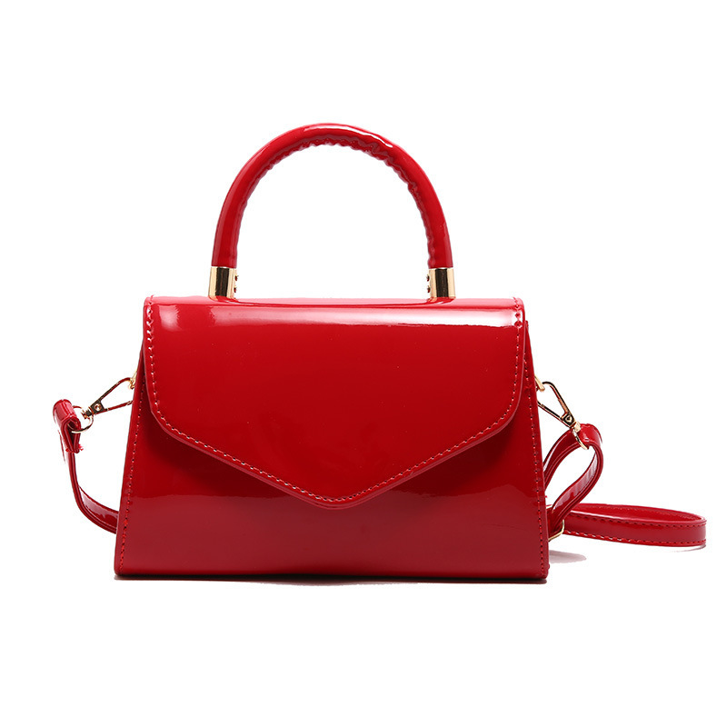 Bags for Women 2025 New Fashion Simple Korean Style Lacquered Handbag Women's Shoulder Bag Small Square Bag Trendy Crossbody Bag