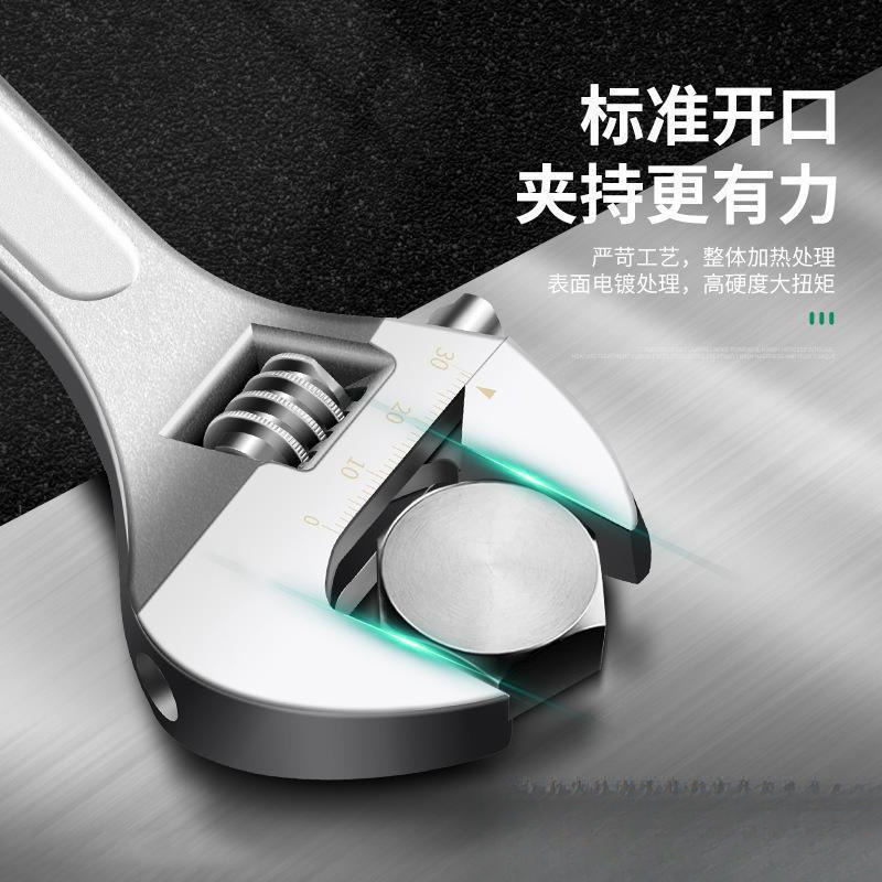 活动扳手工具大全活口板手管子钳大开口管钳防爆小活扳手|undefined