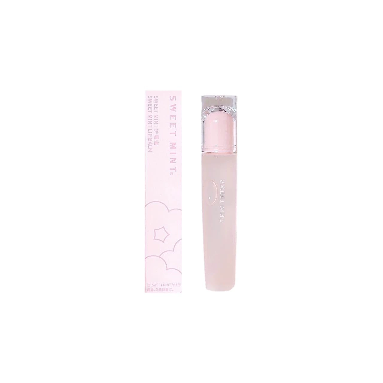 SWEET MINT Lip balm, moisturizing base lip gloss, intense hydration, plump lips effect