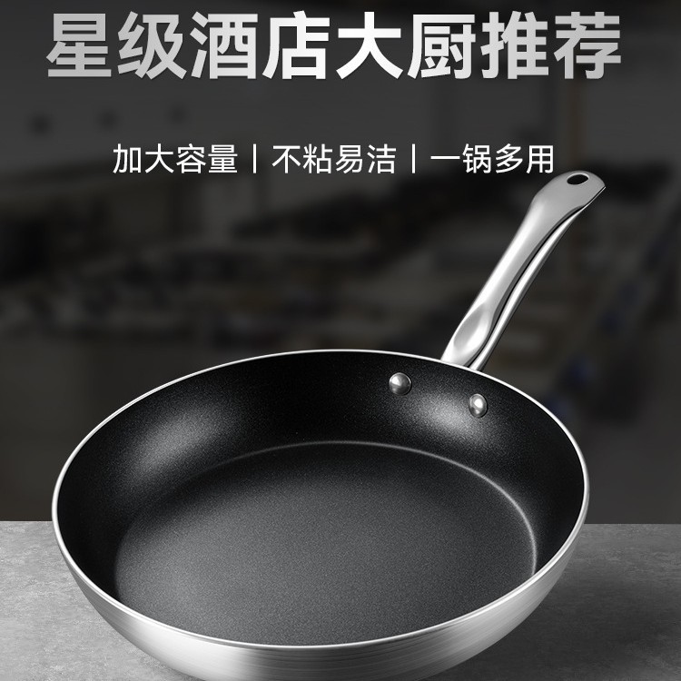 Pan antiadherente pan comercial frigidora profesional para el hogar filete gran hotel electromagnético cocina de gas para su regalo