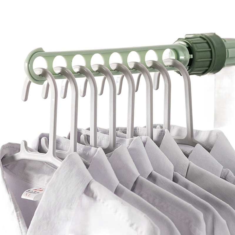 Percha de ropa interior Puerta de baño y estante de ventana percha de ocho agujeros Ventana de balcón multifuncional percha de ropa portátil varilla