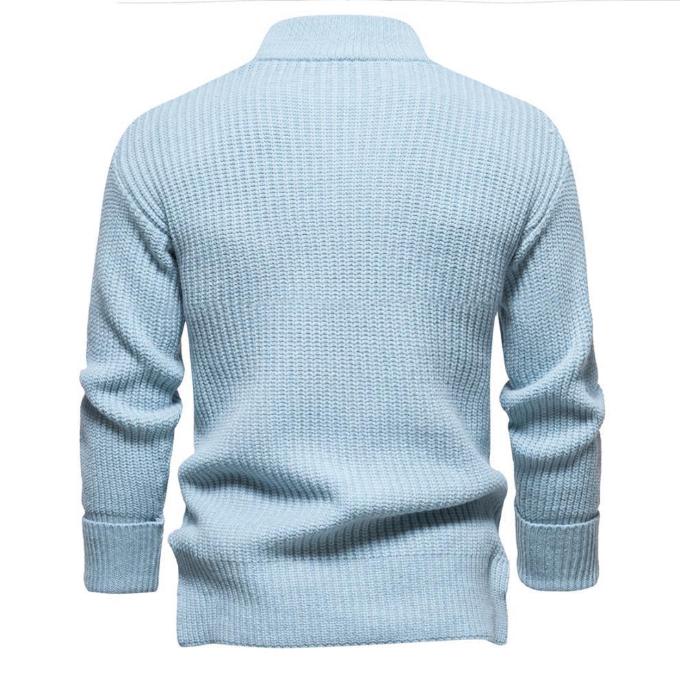 Pull tricoté pour hommes, pull à la mode et chaud, pull slim, pull de base, nouvelle collection automne et hiver_voghion.com