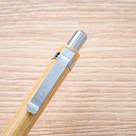 跨境现货竹子圆珠笔批发办公学生触屏广告笔可印刷logo按动竹子笔