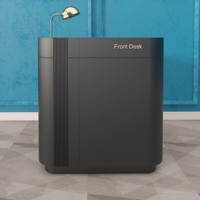 Shop reception desk, small cashier counter, black restaurant welcome desk, consultation desk, restaurant guide desk, lacquered finish