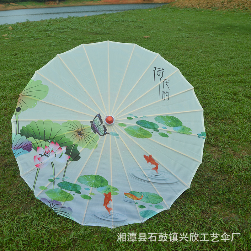 Paraguas de papel engrasado impermeable paraguas artesanal para niños paraguas decorativo antiguo accesorios de fotografía al aire libre impresión paraguas de baile al por mayor