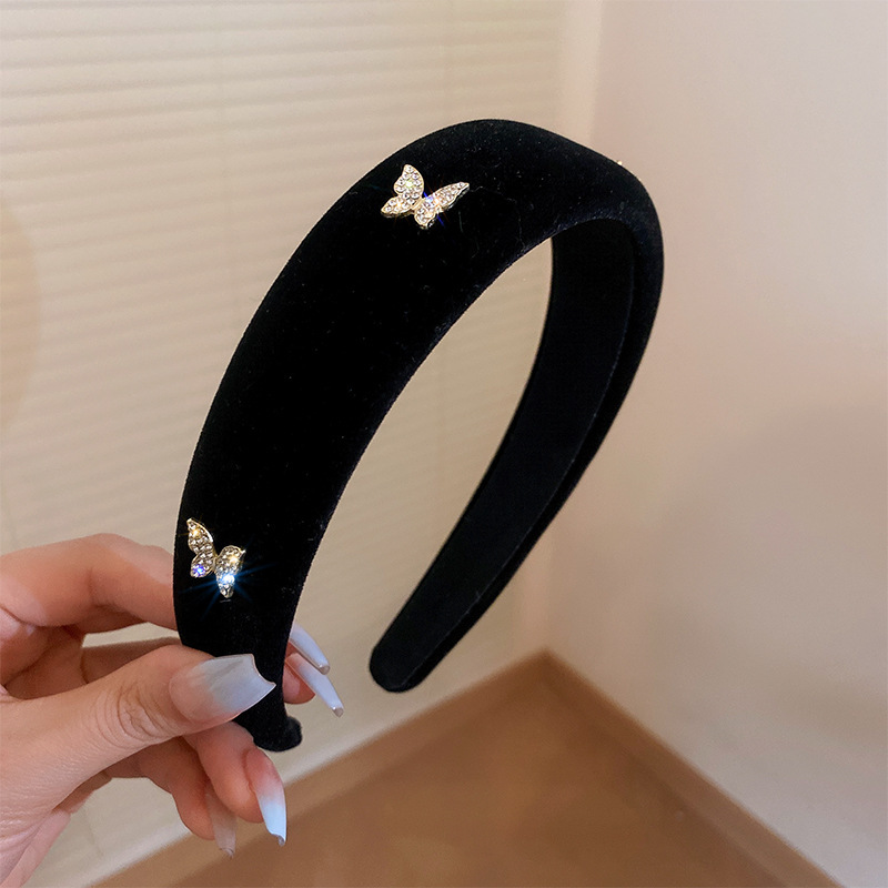 Tela fresca a rayas simple diadema Corea del Sur todo partido dulce lindo diadema Red roja alta Cráneo superior del pelo presionando accesorios para el cabello
