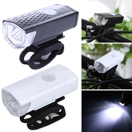 Bicycle headlight taillight set USB rechargeable high-bright lighting cycling warning Sirius accessories taillight