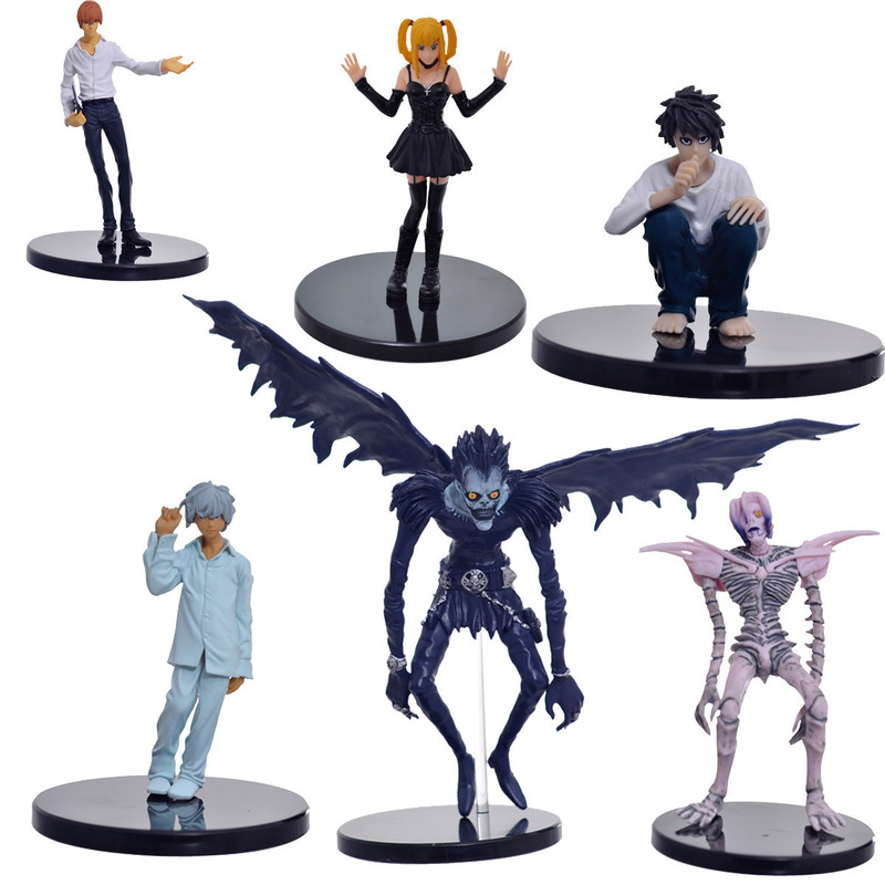 デスノート夜神月Lフィギュア全6種類夜神月公仔弥海砂二次元デスクトップフィギュア置物|undefined
