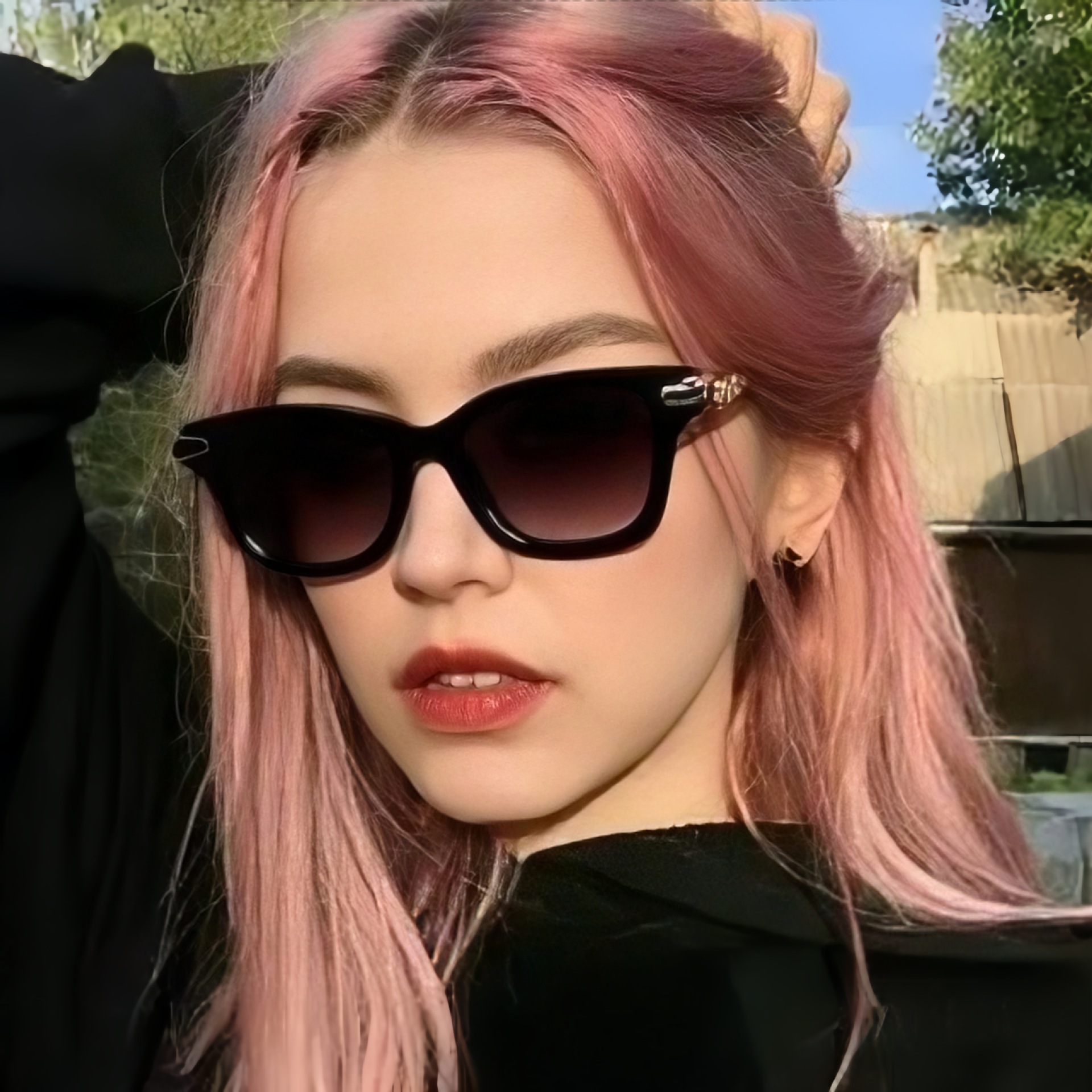 Qadın və Kişi Üçün Cat-Eye Günəş Eynəyi, UV Qoruyucu