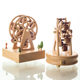 Manufacturers produce handicrafts Nordic simple wind sky city rotating music box music box solid wood handicrafts