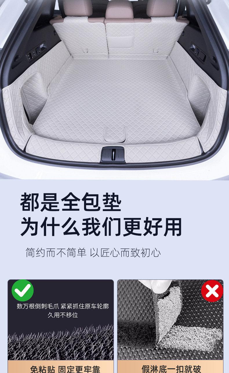 Ideal i6 special trunk mat, fully enclosed, waterproof, eco-friendly material, Ideal i6 standard trunk mat modification accessory