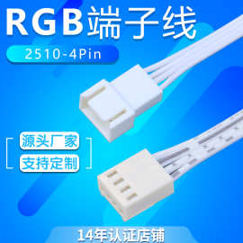 JST2510母头RGB5050彩色灯带连接线2.54mm排线插头端子线厂家供应