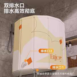 跨境恒温洗澡桶泡澡桶婴儿沐浴桶可折叠洗澡盆家用宝宝游泳桶浴桶