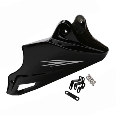 Suitable for Honda HONDA MSX125SF silver steel monster lower air deflector engine cover modification accessories (Motosiklet ləvazimatları və aksesuarları) - black