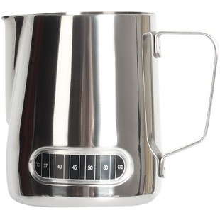 Latte Art Cup Stainless Steel Pot with Lid Measuring Cup Pointed Mouth Thickeneded Fancy Scale Teflon 304 High-Quality Utensils