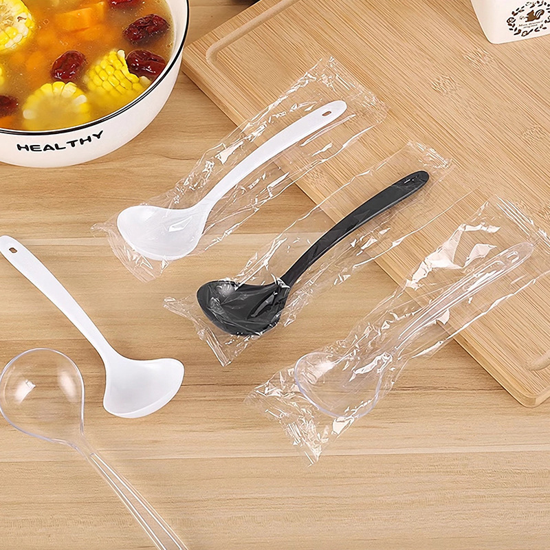 disposable plastic spoon